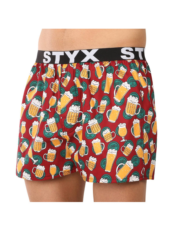 Styx Moške trenirke Styx art športna elastika pivo