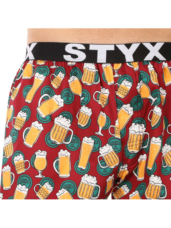 Styx Moške trenirke Styx art športna elastika pivo