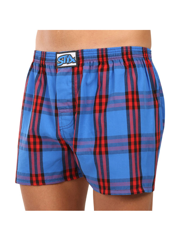 Styx Komplet treh moških kratkih hlač Styx classic elastic večbarvnih