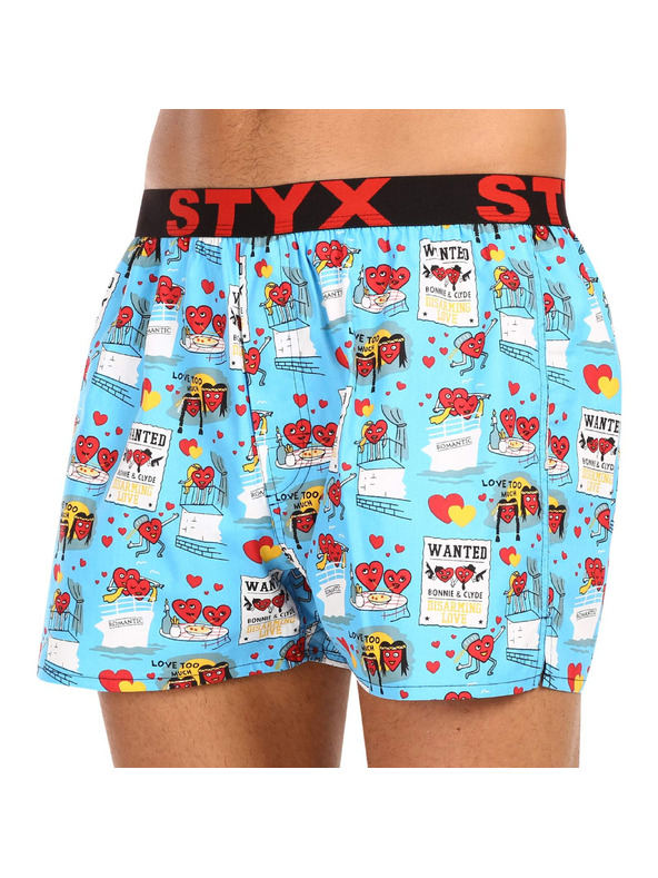 Styx Moške trenirke Styx art športna elastika Valentinov par