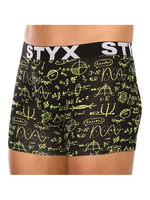 Styx Set treh - moške boksarice Styx long art športni elastični pas večbarvne