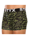 Styx Set treh - moške boksarice Styx long art športni elastični pas večbarvne