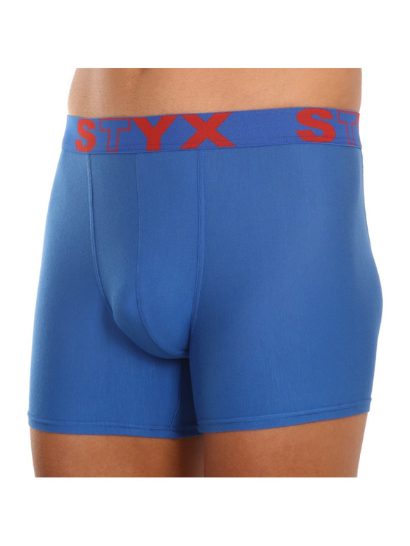 Styx Komplet treh - moške boksarice Styx dolge športne elastične večbarvne