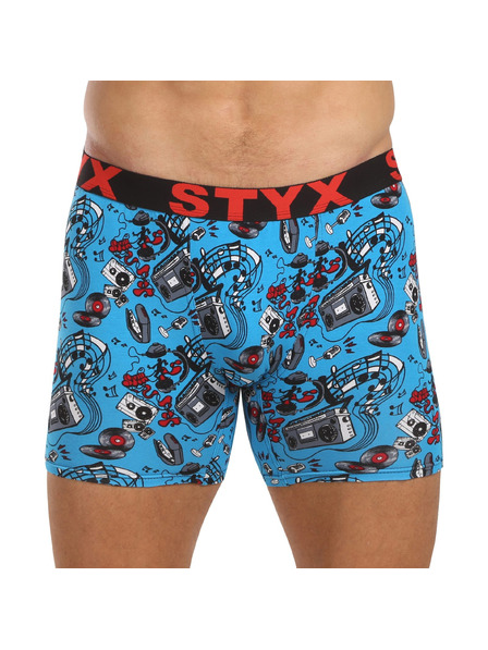 Styx Moške boksarice Styx long art športna elastika glasba