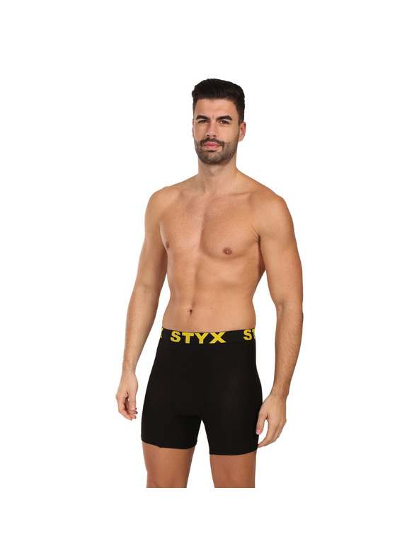Styx Moške boksarice Styx long šport elastika črne