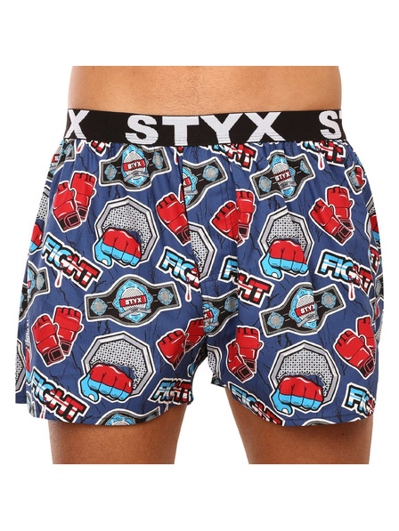 Styx Komplet treh - moške trenirke Styx art športni gumi večbarvne