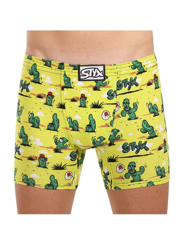 Styx Moške boksarice Styx long art klasična elastika kaktuji