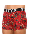 Styx Set treh - moške boksarice Styx long art športni elastični pas večbarvne