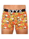 Styx Set treh - moške boksarice Styx long art športni elastični pas večbarvne