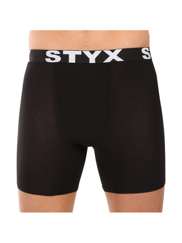 Styx Komplet treh - moške boksarice Styx long športni pas črne
