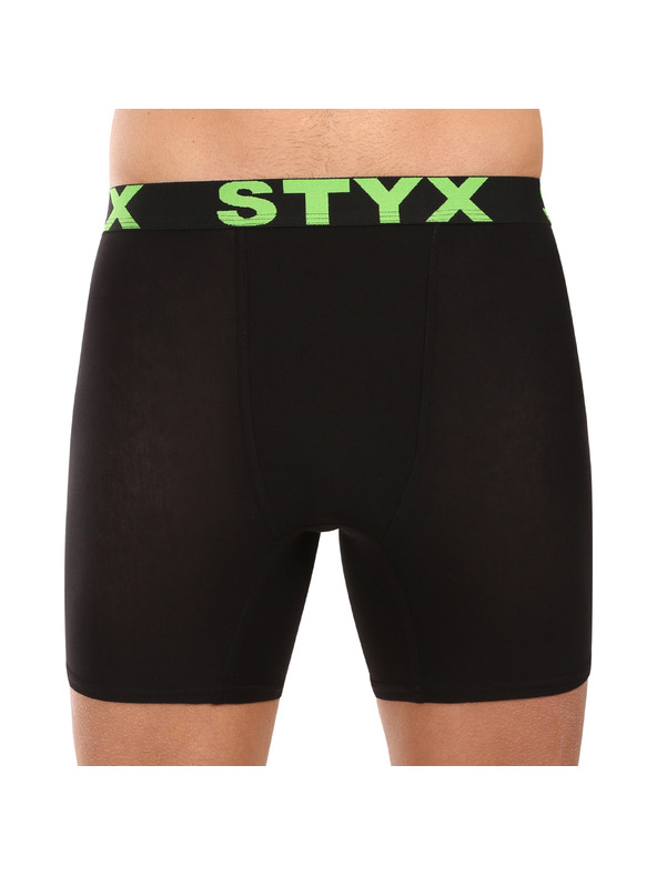 Styx Komplet treh - moške boksarice Styx long športni pas črne