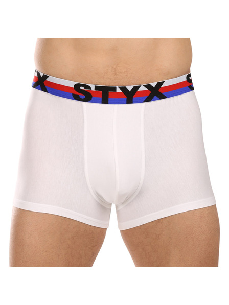 Styx Komplet treh - moške boksarice Styx športni pas bele trikolóra