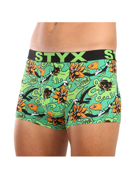 Styx Moške boksarice Styx art športni pas nadrozměr tropic