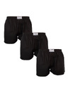 Styx Komplet treh - moške kratke hlače Styx klasični pas črne