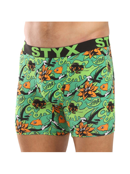 Styx Moške boksarice Styx long art športni pas tropic