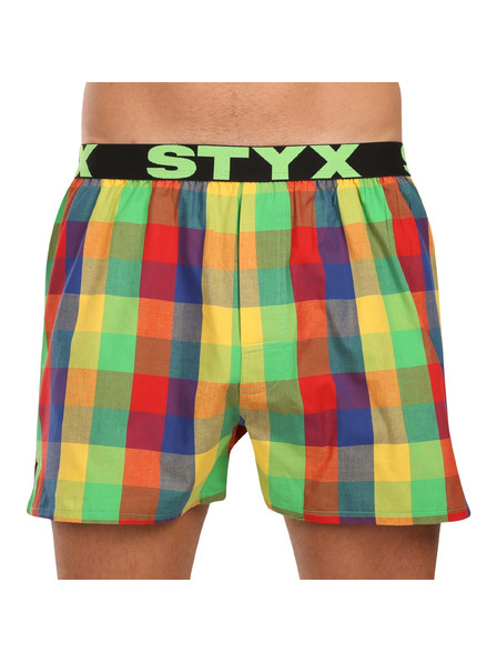 Styx Moške športne gumijaste hlače Styx večbarvne