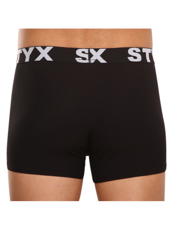 Styx Moške boksarice Styx športni elastični pas črne