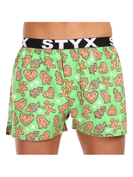 Styx Moške kratke hlače Styx art športni pas Božič piškoti