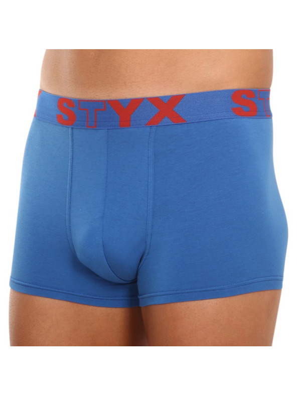Styx Komplet trije - moške boksarice Styx športna elastika modre