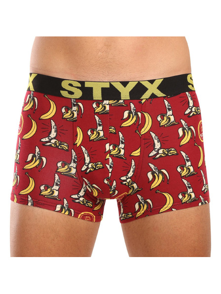 Styx Moške boksarice Styx art športni pas nadrozměr banány