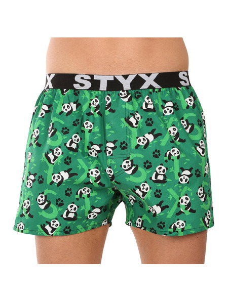 Styx Moške gaće Styx art športni elastik pande