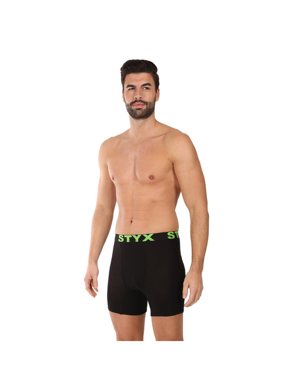 Styx Moške boksarice Styx long šport elastika črne