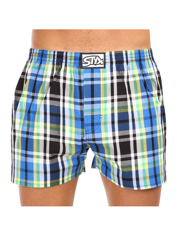 Styx Komplet treh moških kratkih hlač Styx classic elastic večbarvnih
