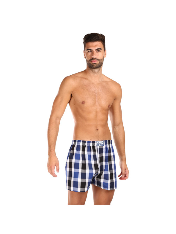 Styx Komplet treh moških kratkih hlač Styx classic elastic večbarvnih