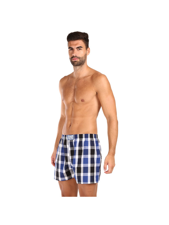 Styx Komplet treh moških kratkih hlač Styx classic elastic večbarvnih