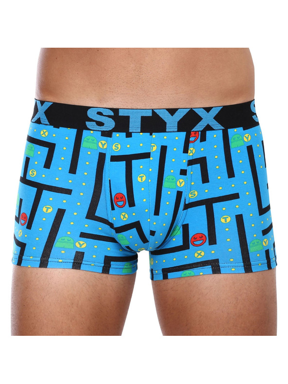 Styx Komplet šestih - moške boksarice Styx art športni elastičen pas večbarvne