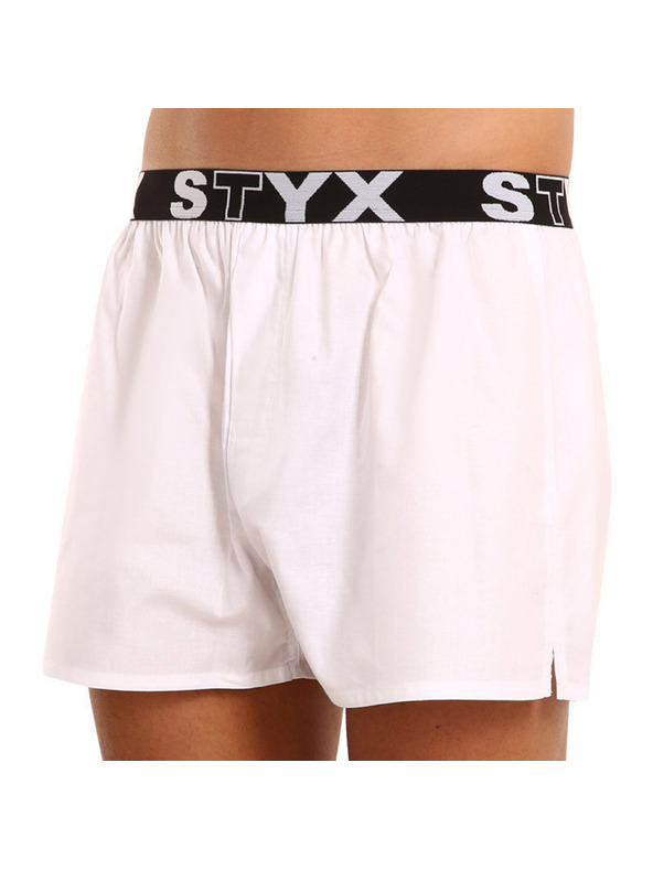 Styx Komplet trije - moške gaće Styx športni elastik bele