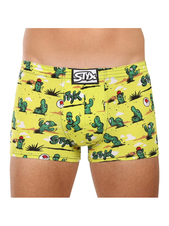 Styx Moške boksarice Styx art klasični elastik kaktuski