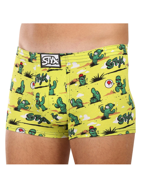 Styx Moške boksarice Styx art klasični elastik kaktuski