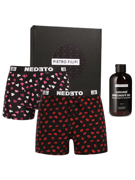 Nedeto Moška darila Gaće in boksarice Nedeto in gel za prhanje Pietro Filipi (3NPGBP1L/1)