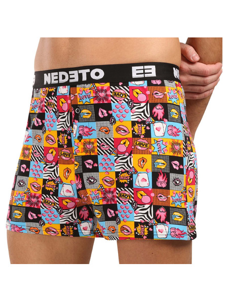 Nedeto Komplet treh - moške gatke Nedeto Valentýn večbarvne