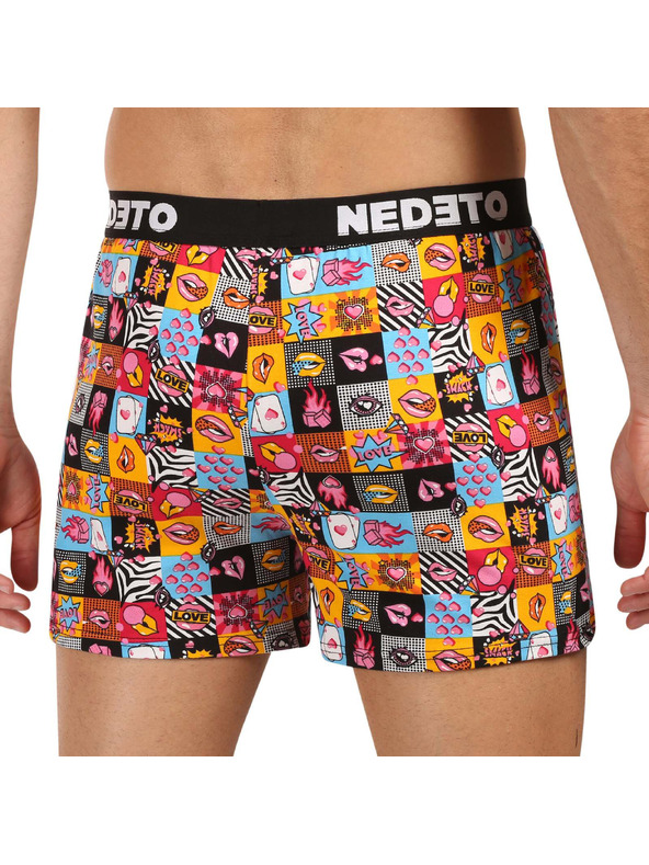 Nedeto Komplet treh - moške gatke Nedeto Valentýn večbarvne