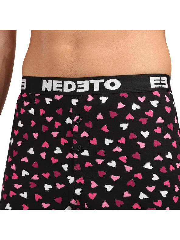 Nedeto Komplet dveh - moške gatke Nedeto Kiss and Hearts večbarvne