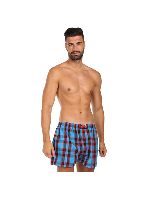 Styx Komplet treh moških kratkih hlač Styx classic elastic večbarvnih