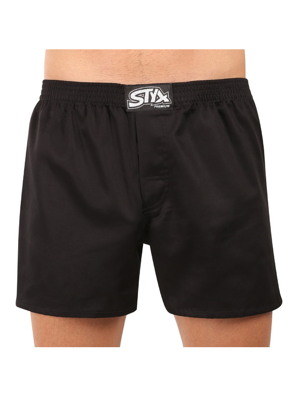 Styx Komplet treh - moške spodnje hlače Styx premium art klasični gumijasti pas