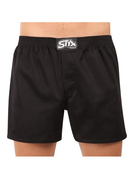 Styx Komplet treh - moške spodnje hlače Styx premium art klasični gumijasti pas