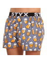 Styx Sive in rumene kratke hlače s športno elastiko Styx art Pivo