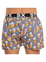 Styx Sive in rumene kratke hlače s športno elastiko Styx art Pivo