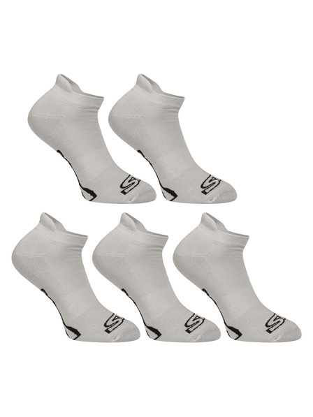 Styx 5PACK Styx nizke nogavice sive barve