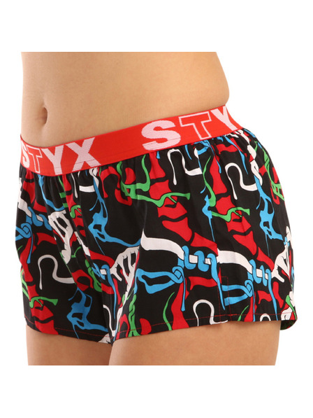 Styx Ženske športne kratke hlače Styx art rubber Jungle