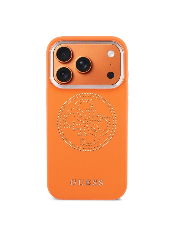 Guess Guess PU Perforated 4G Logo MagSafe Zadnji Pokrov za iPhone 17 Orange