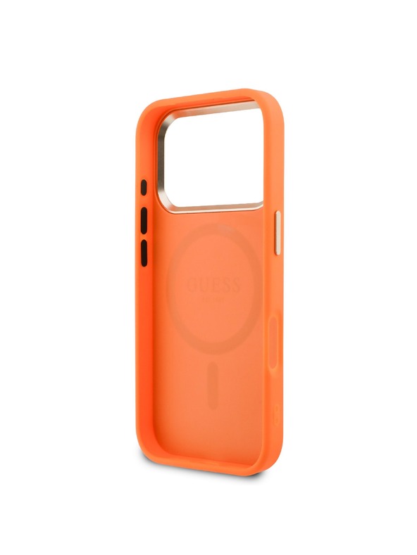 Guess Guess PU Perforated 4G Logo MagSafe Zadnji Pokrov za iPhone 17 Orange