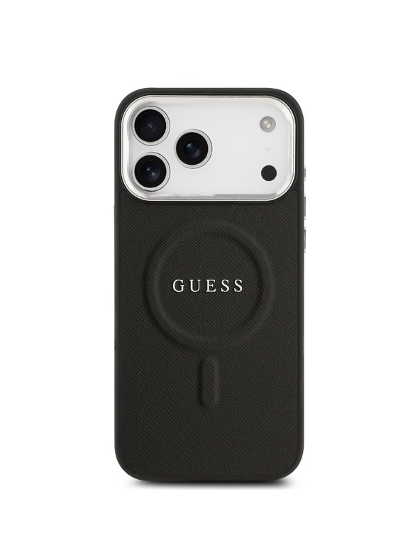Guess Guess PU Saffiano MagSafe Zadnji Pokrov za iPhone 17 Pro Max Black