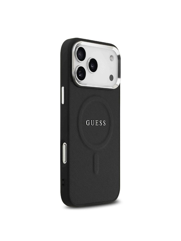 Guess Guess PU Saffiano MagSafe Zadnji Pokrov za iPhone 17 Pro Max Black