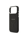Guess Guess PU Saffiano MagSafe Zadnji Pokrov za iPhone 17 Pro Max Black