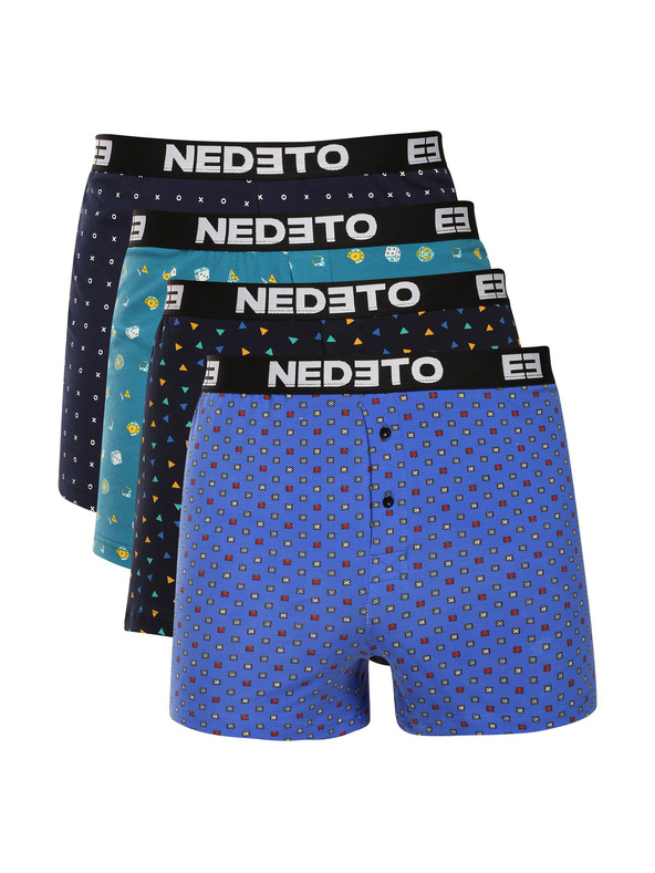 Nedeto Komplet štirih - moške gatke Nedeto večbarvne